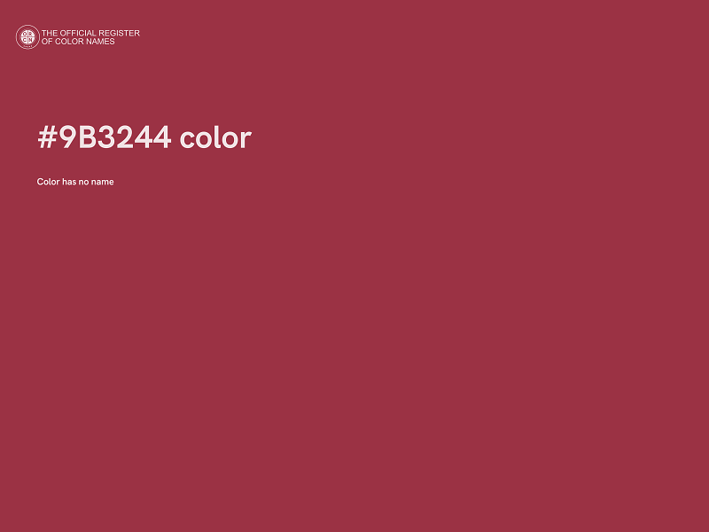 #9B3244 color image