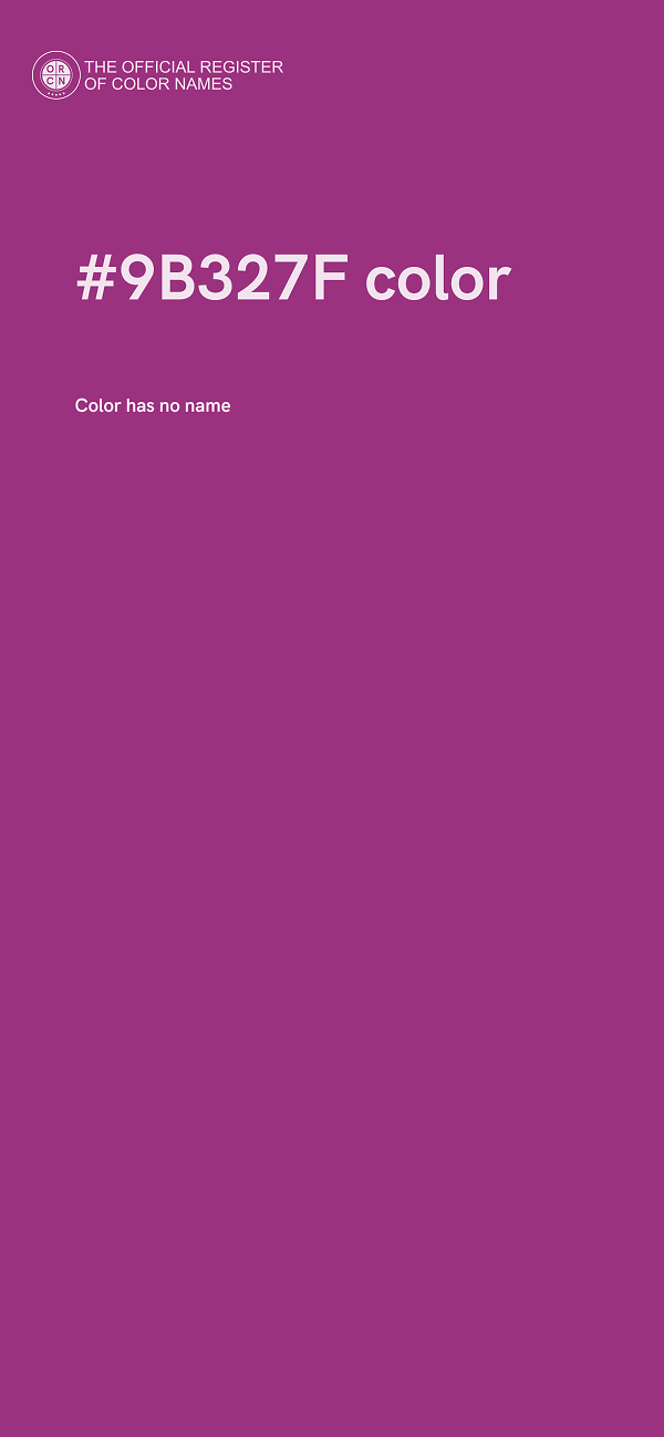 #9B327F color image