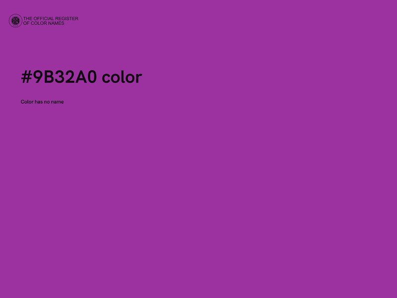 #9B32A0 color image