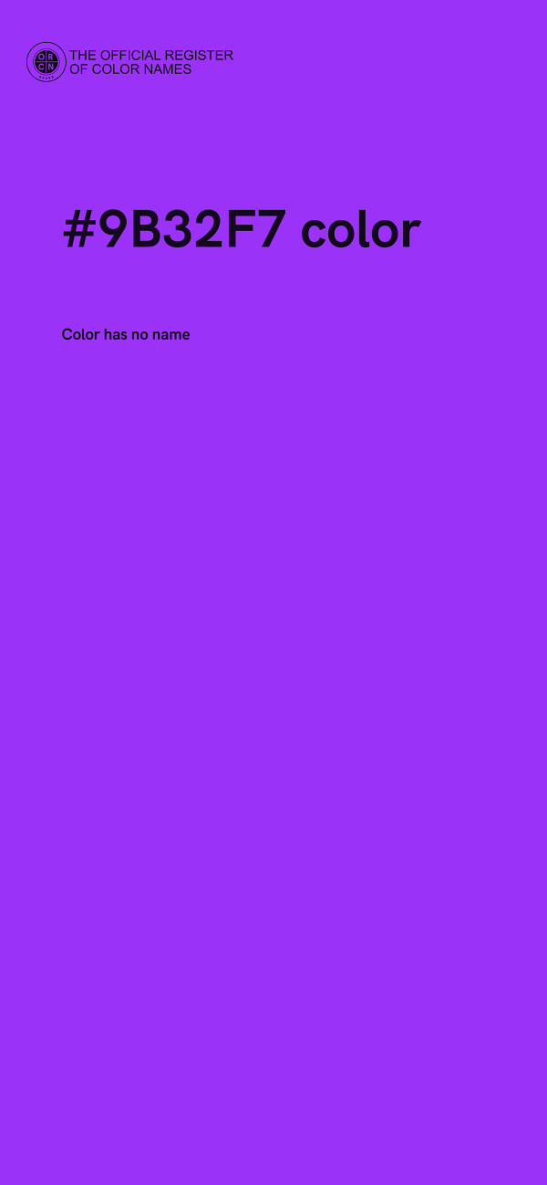 #9B32F7 color image