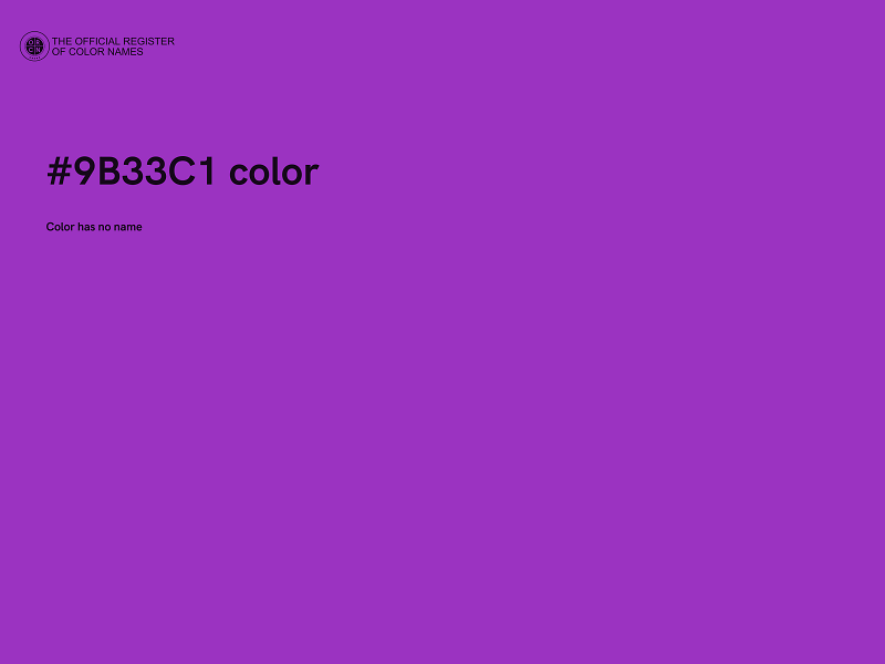 #9B33C1 color image