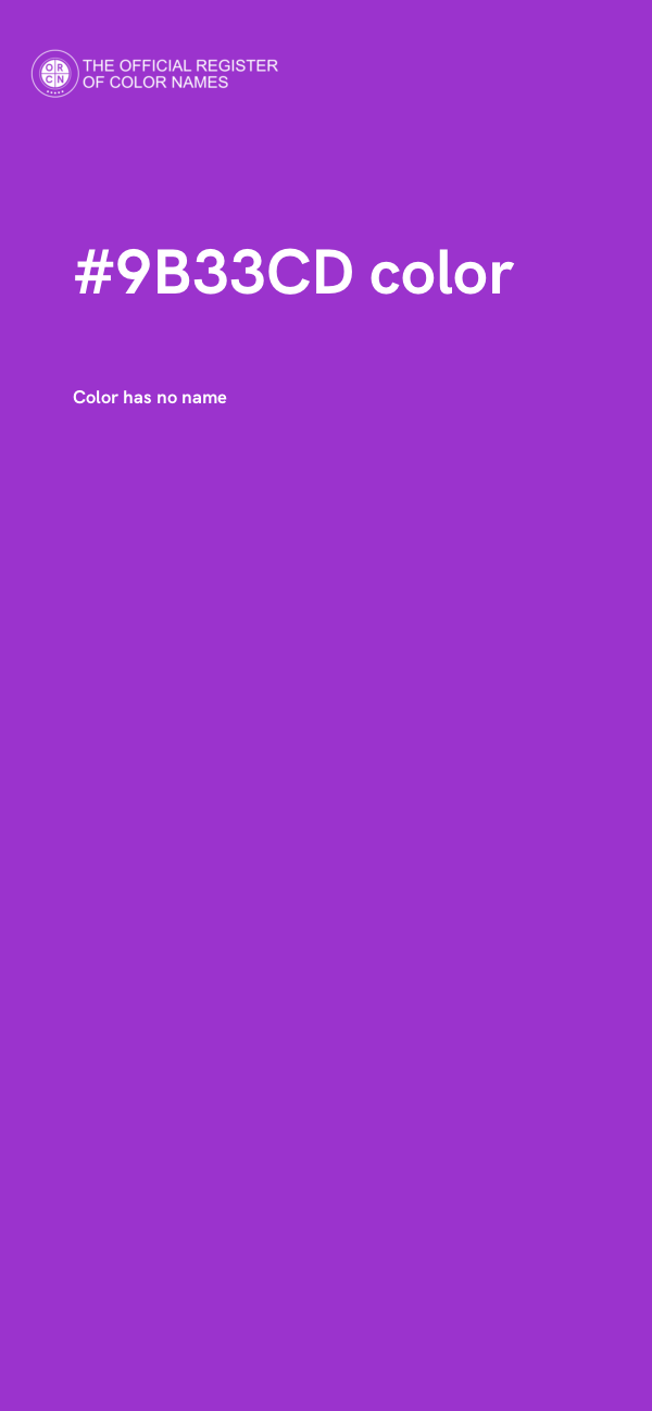 #9B33CD color image