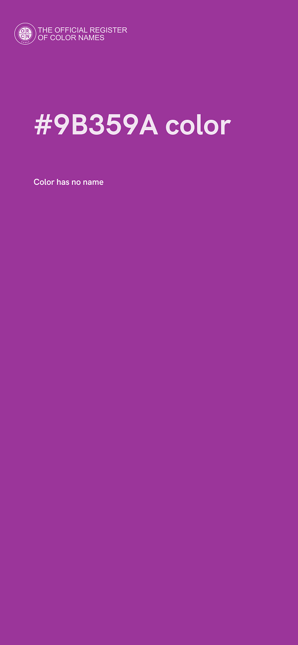 #9B359A color image