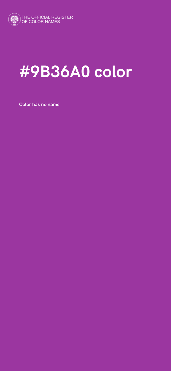 #9B36A0 color image