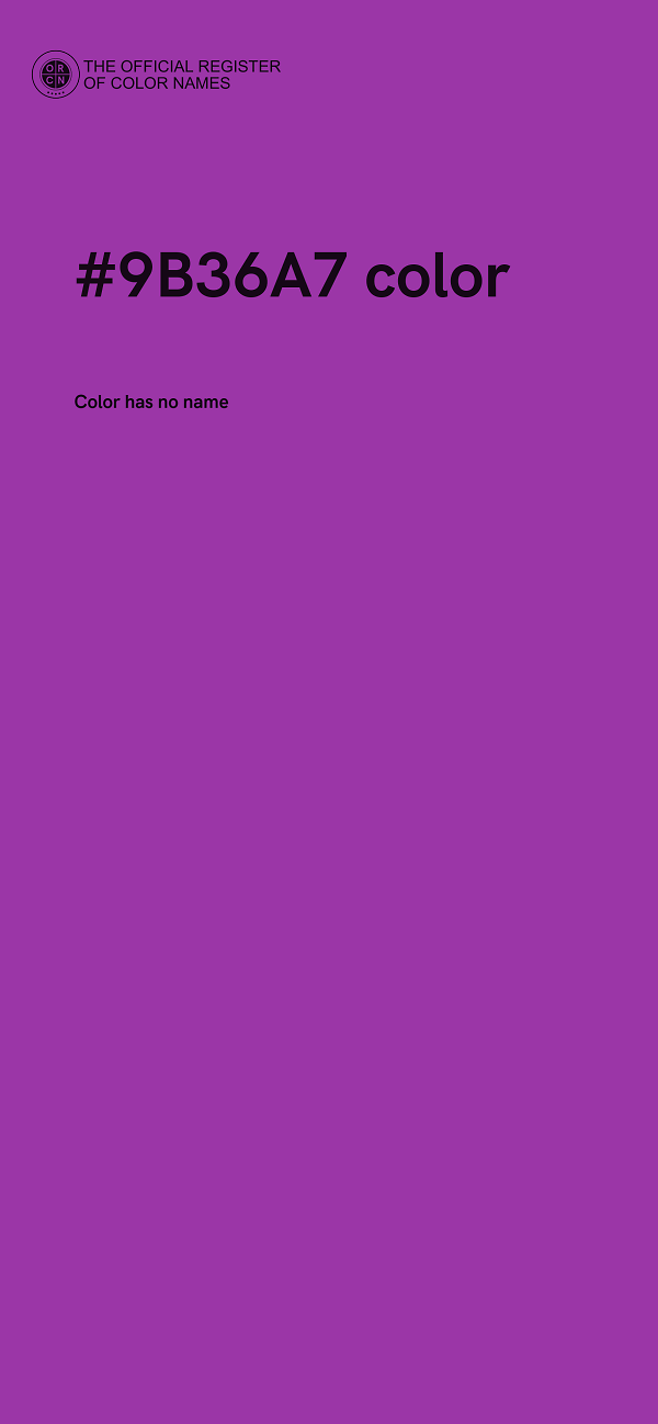 #9B36A7 color image