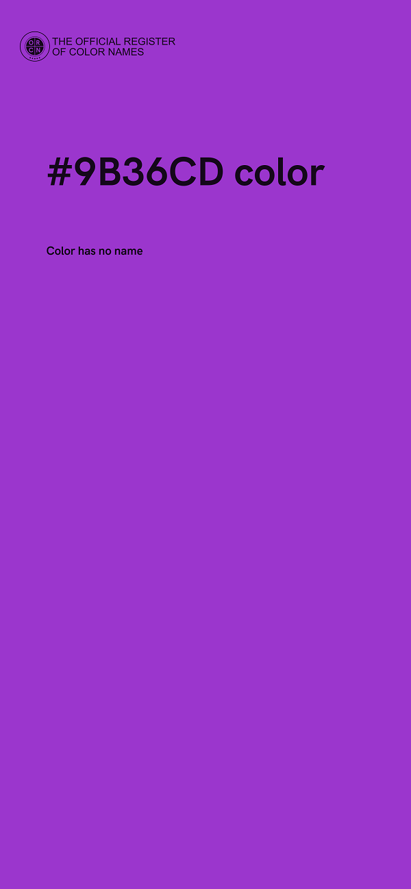 #9B36CD color image