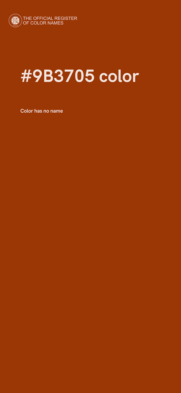 #9B3705 color image