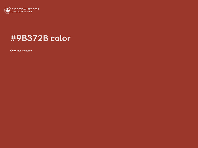 #9B372B color image