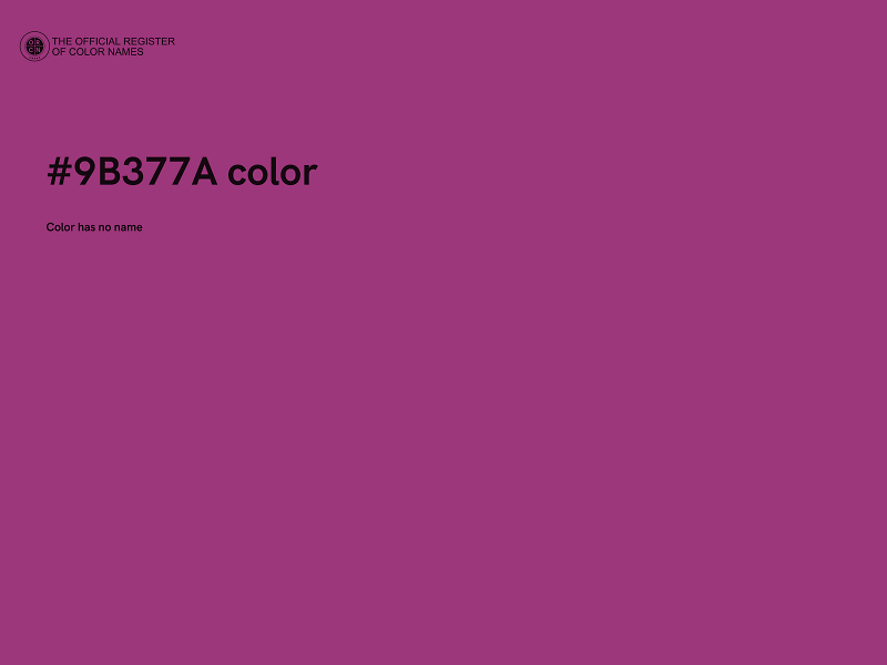 #9B377A color image