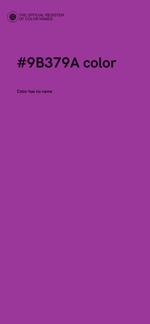 #9B379A color image