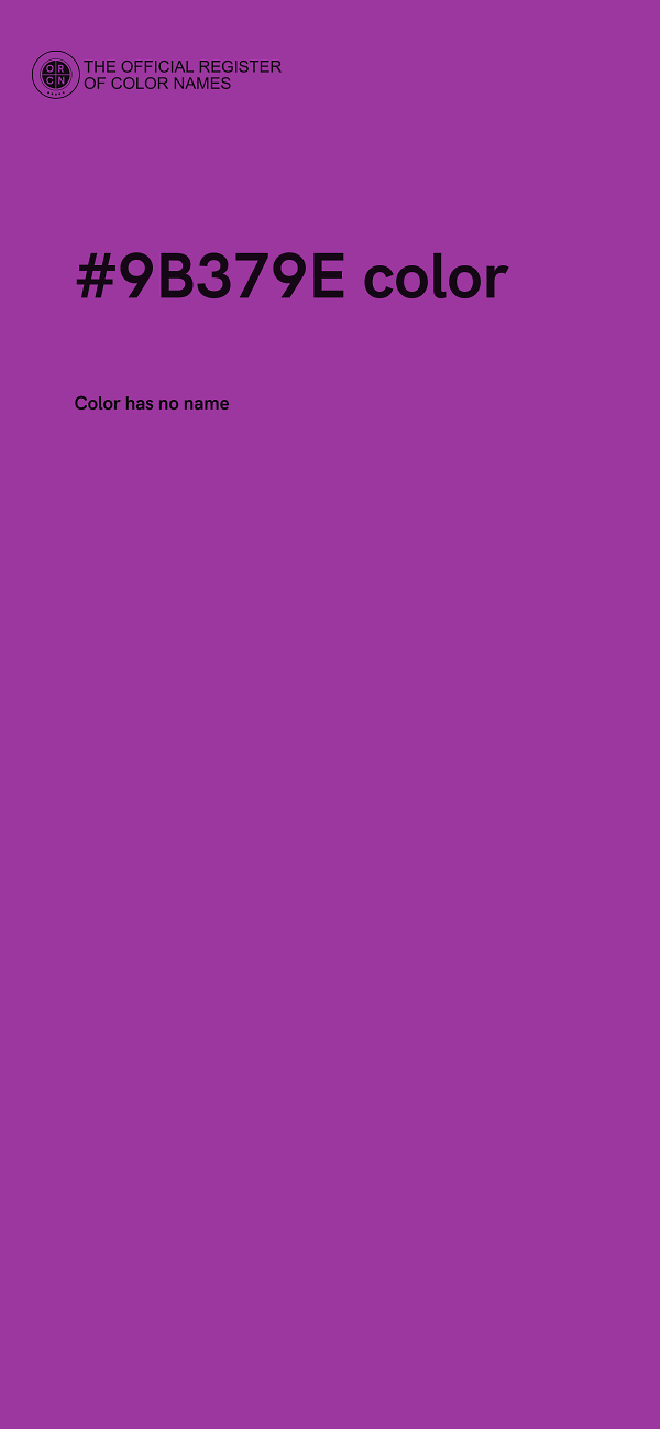 #9B379E color image