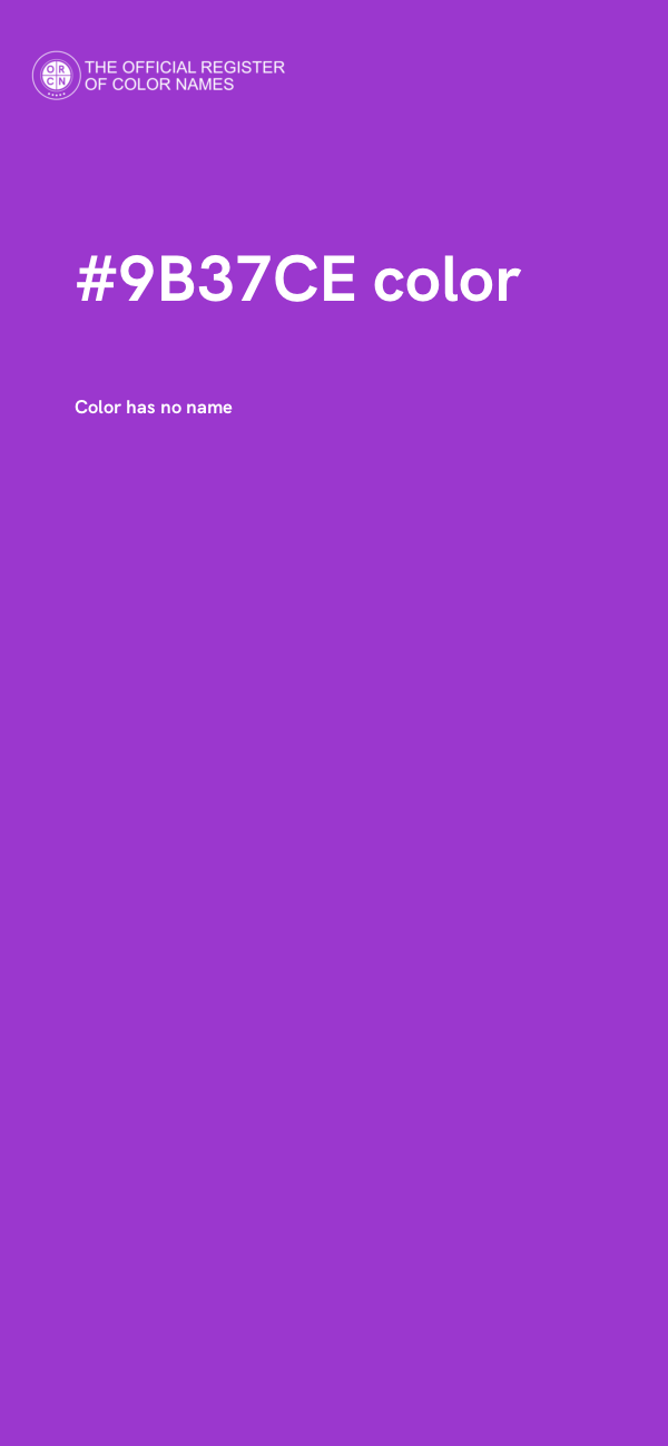 #9B37CE color image