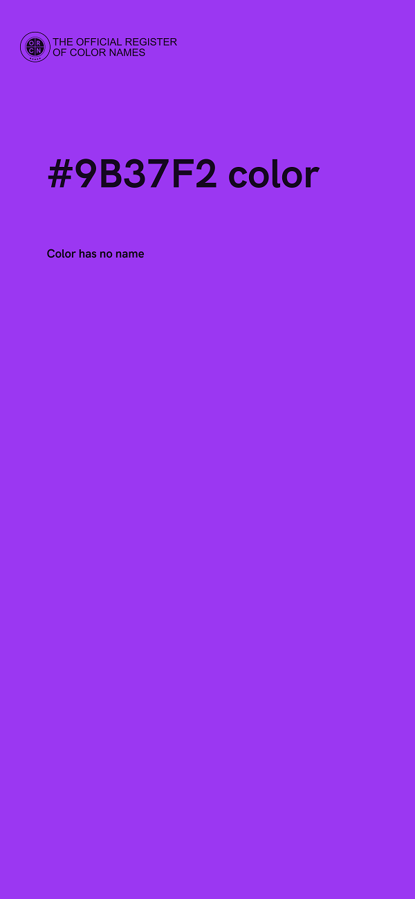 #9B37F2 color image