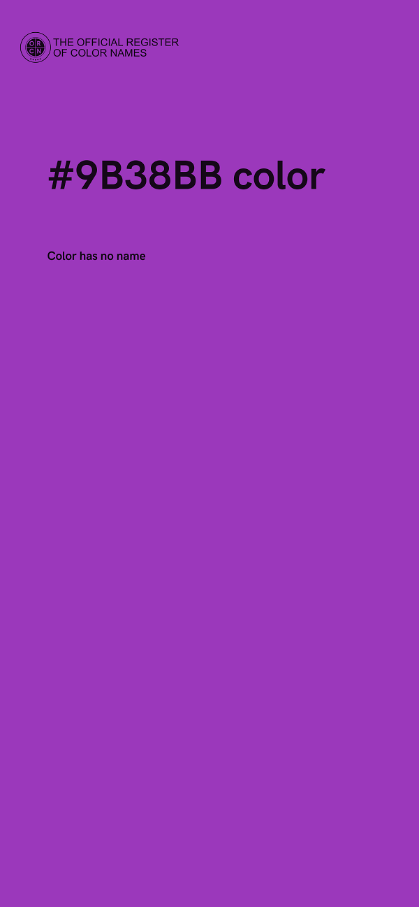 #9B38BB color image