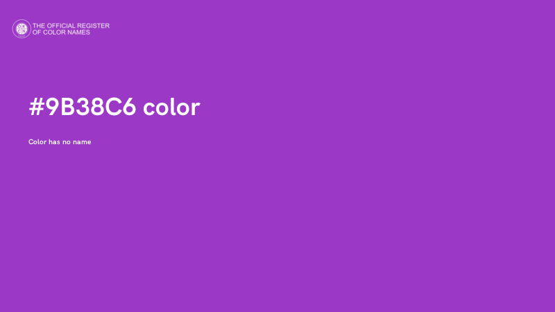 #9B38C6 color image