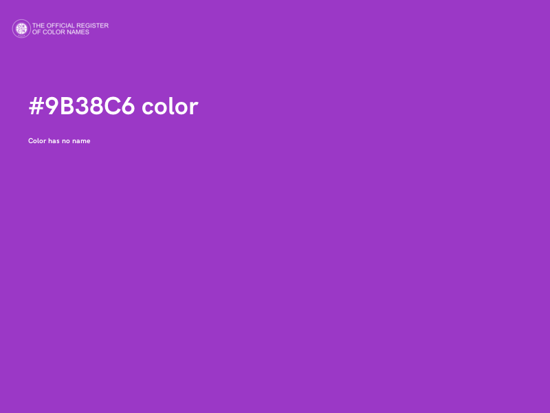 #9B38C6 color image