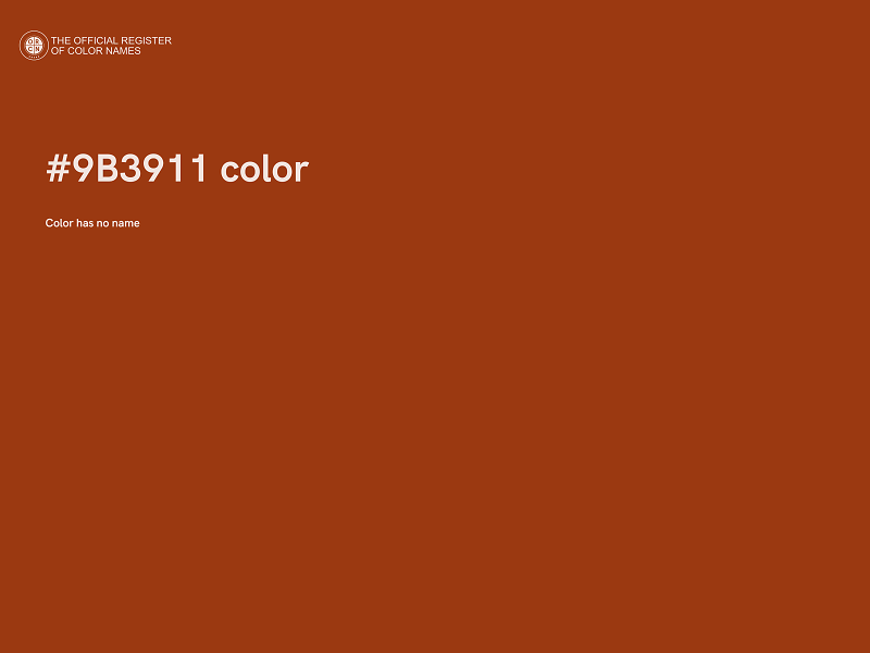 #9B3911 color image