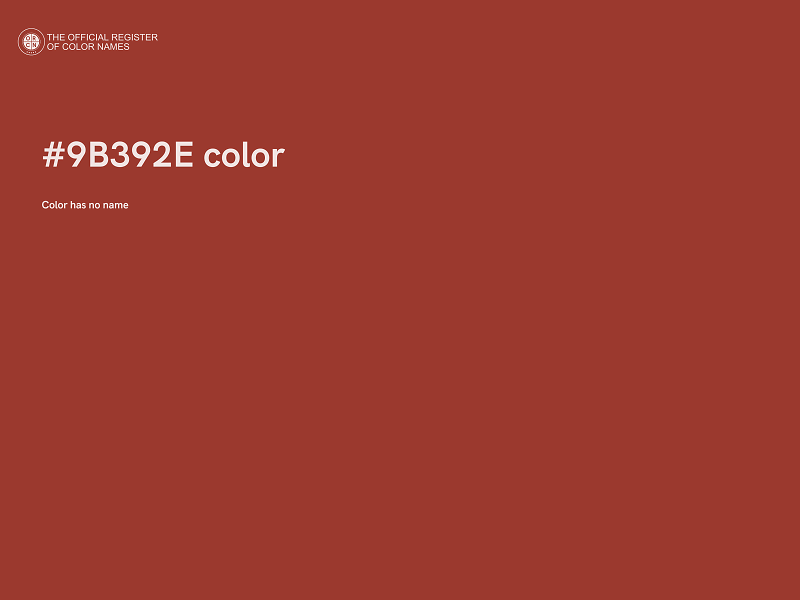 #9B392E color image