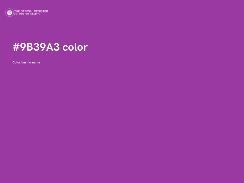 #9B39A3 color image