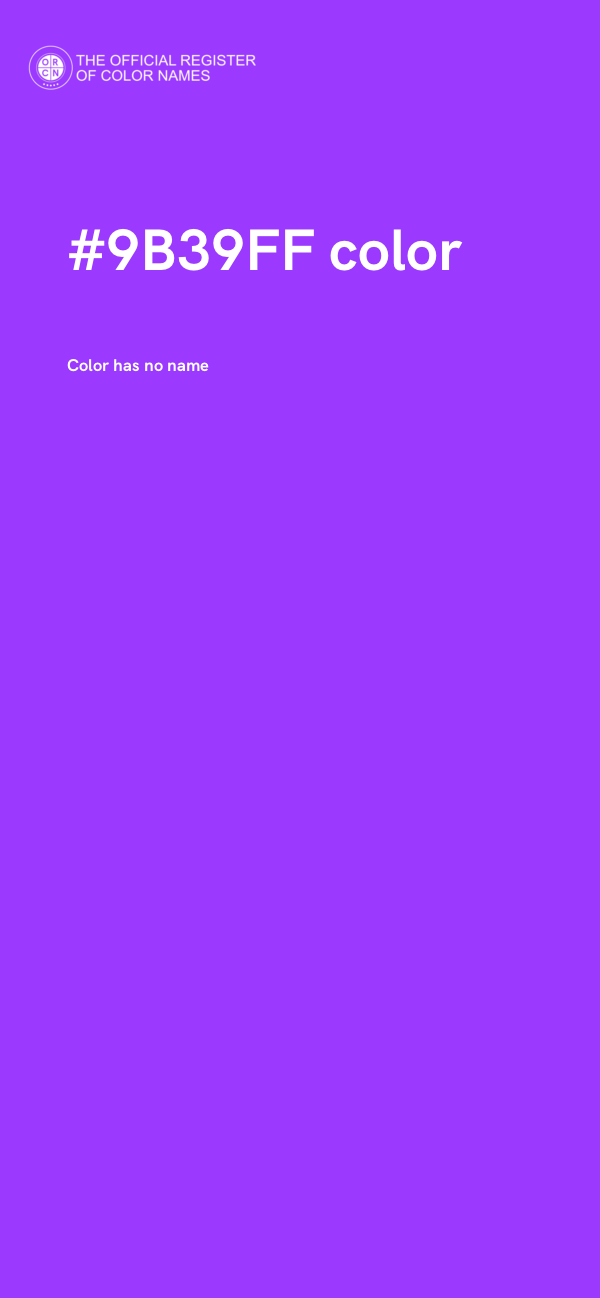 #9B39FF color image