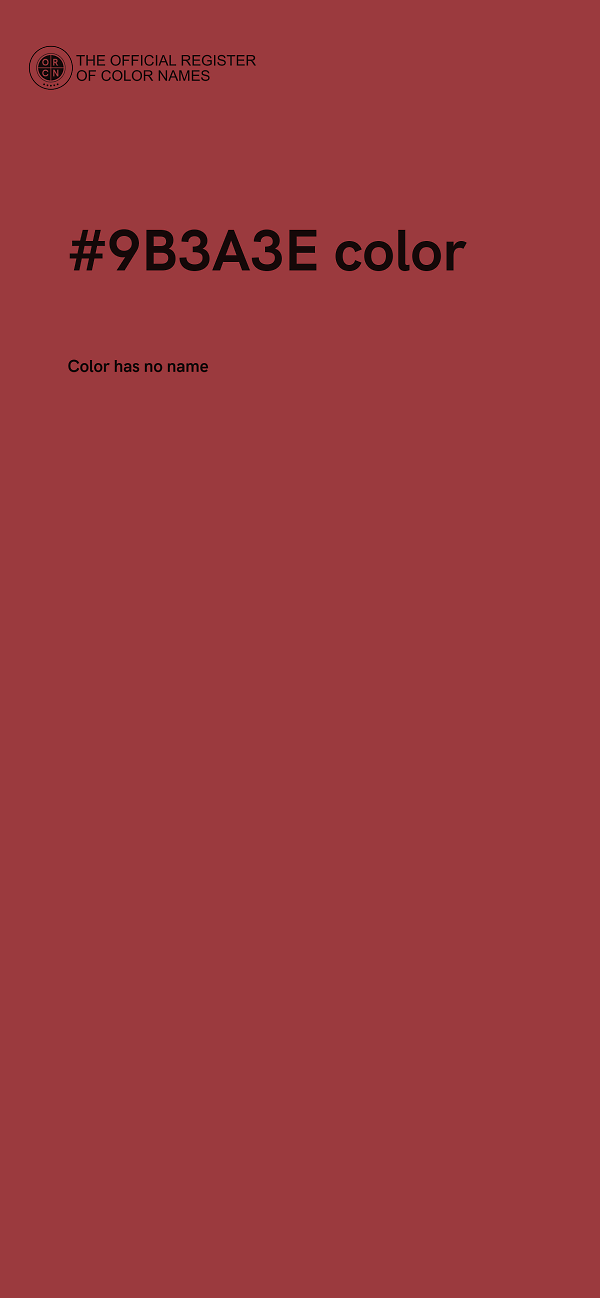 #9B3A3E color image