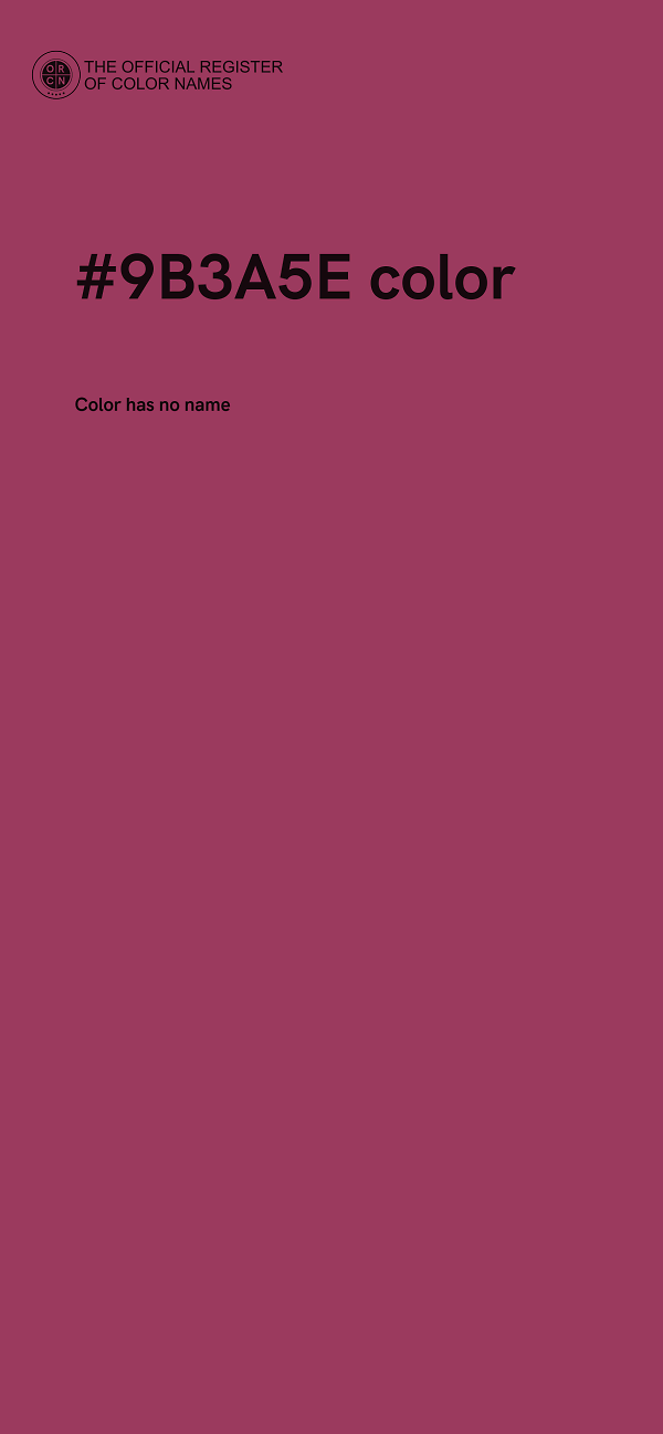 #9B3A5E color image