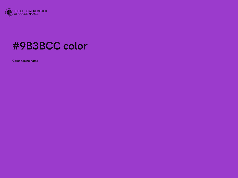 #9B3BCC color image