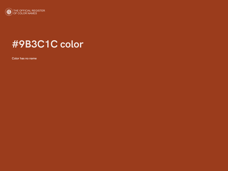 #9B3C1C color image