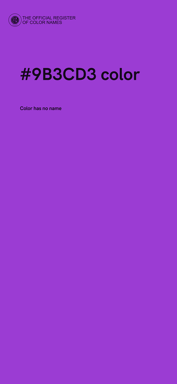 #9B3CD3 color image