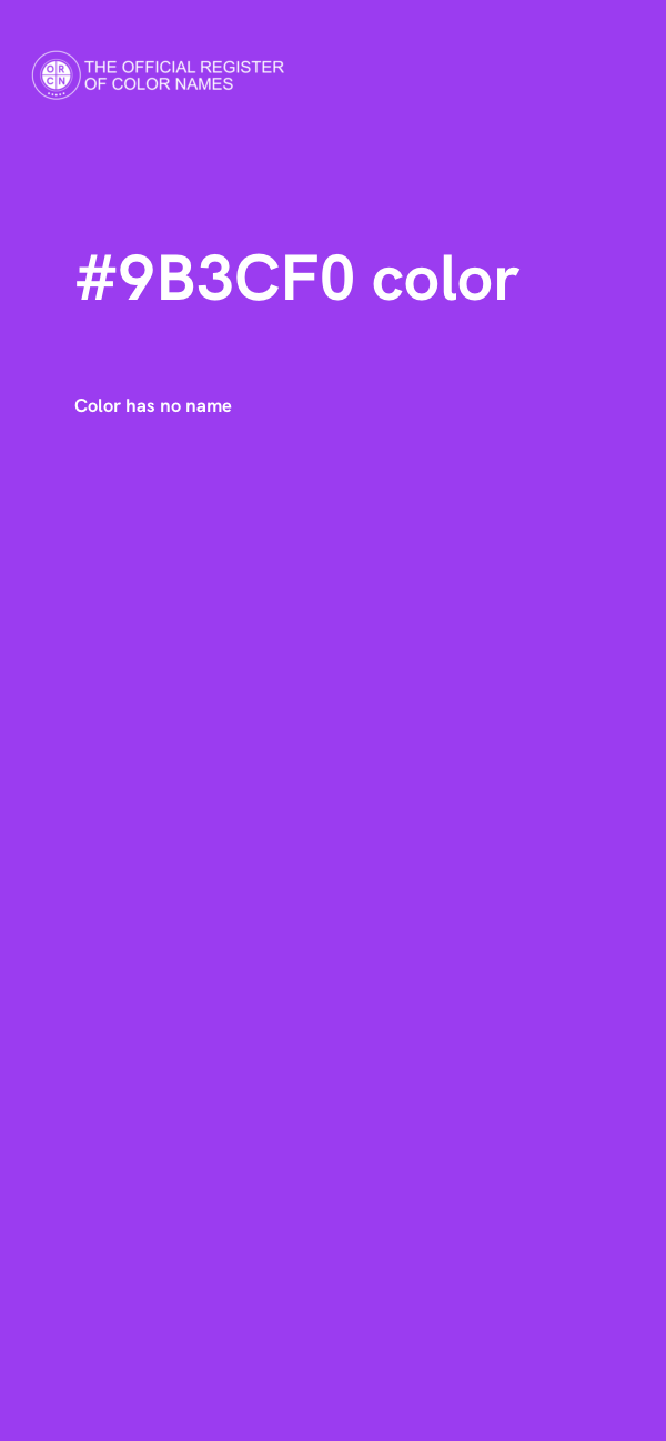 #9B3CF0 color image