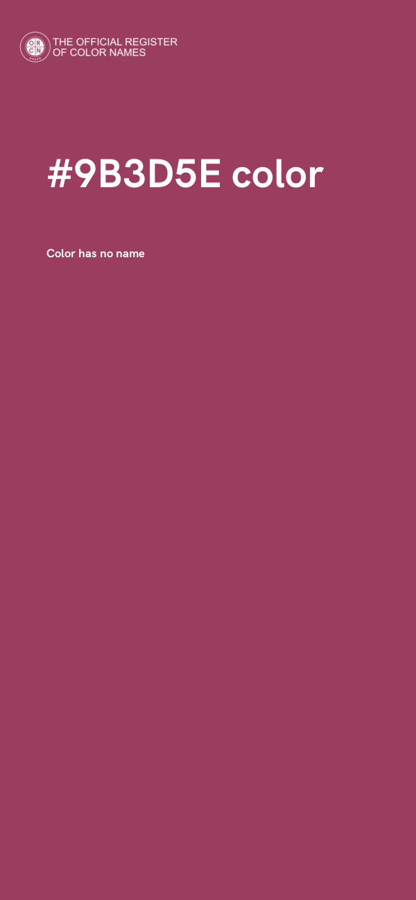 #9B3D5E color image