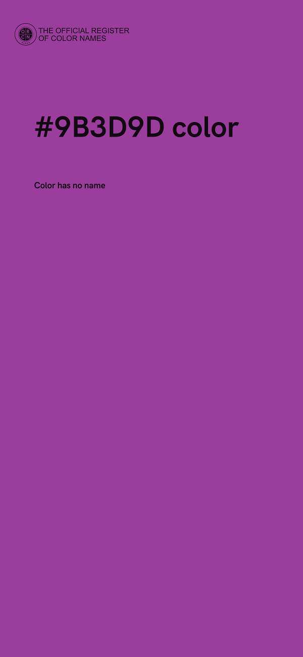 #9B3D9D color image