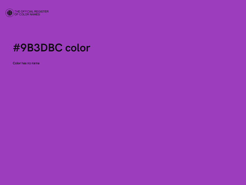 #9B3DBC color image