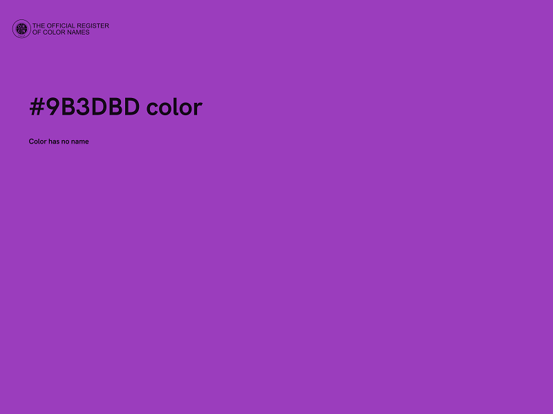 #9B3DBD color image