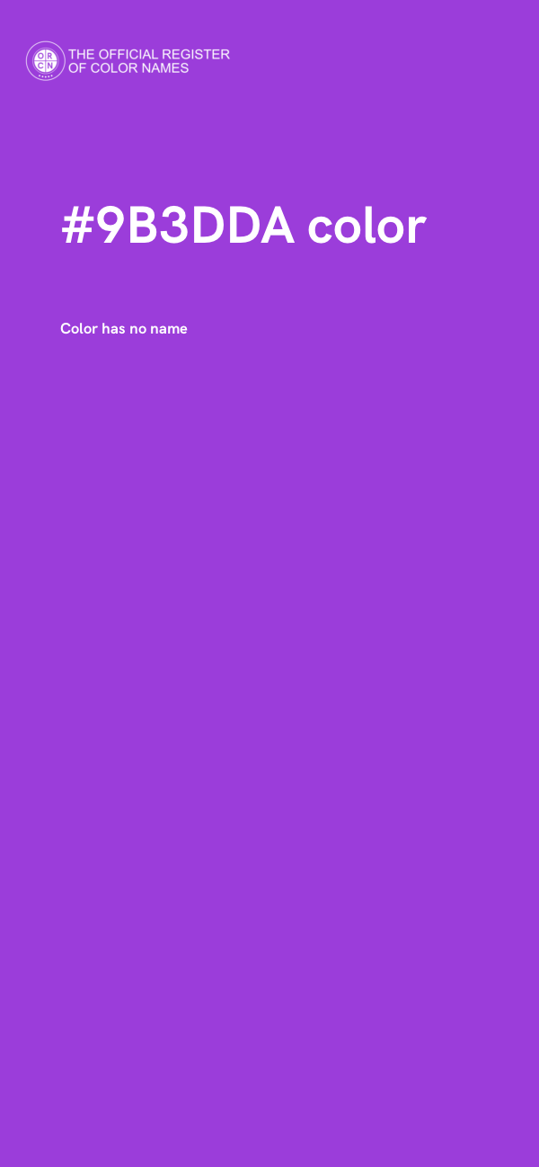 #9B3DDA color image