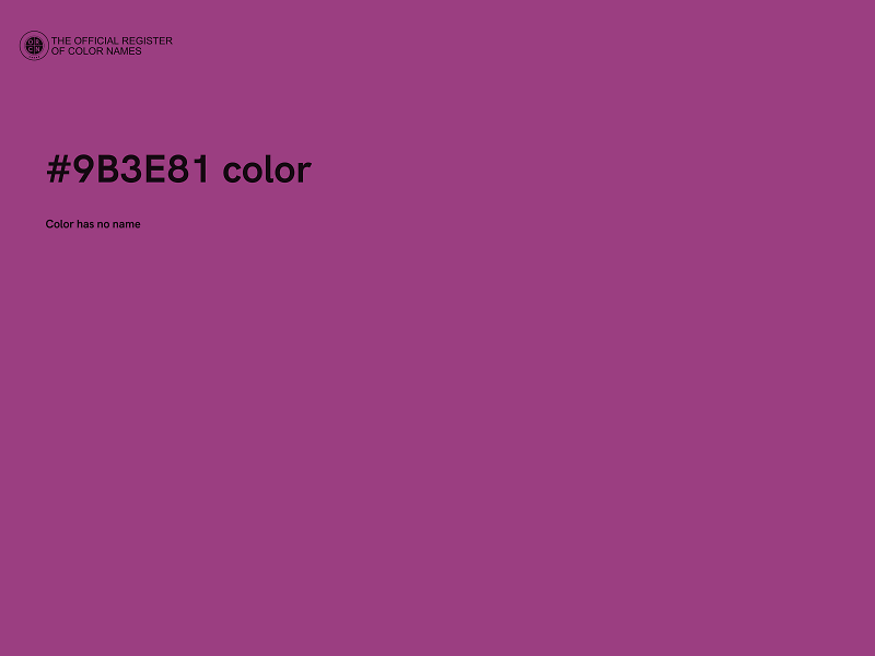 #9B3E81 color image