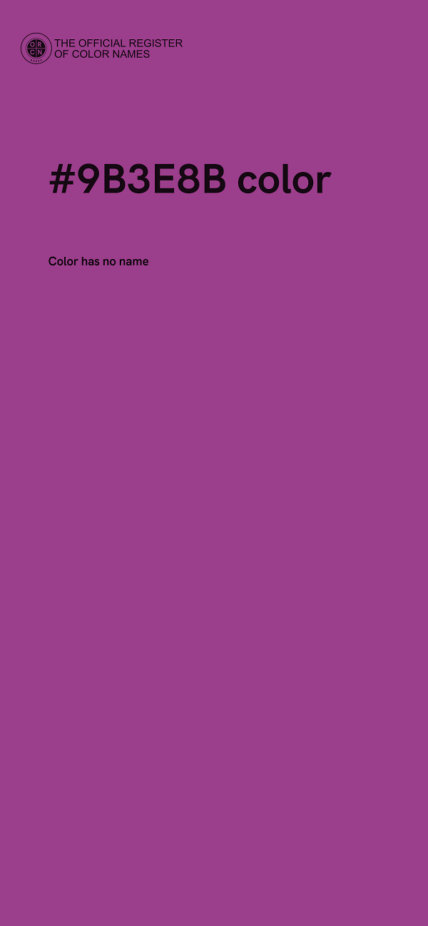 #9B3E8B color image