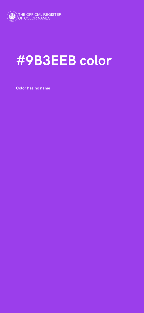 #9B3EEB color image