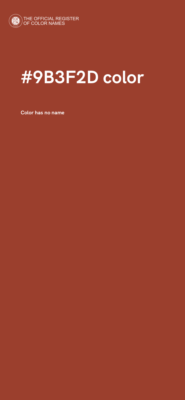 #9B3F2D color image
