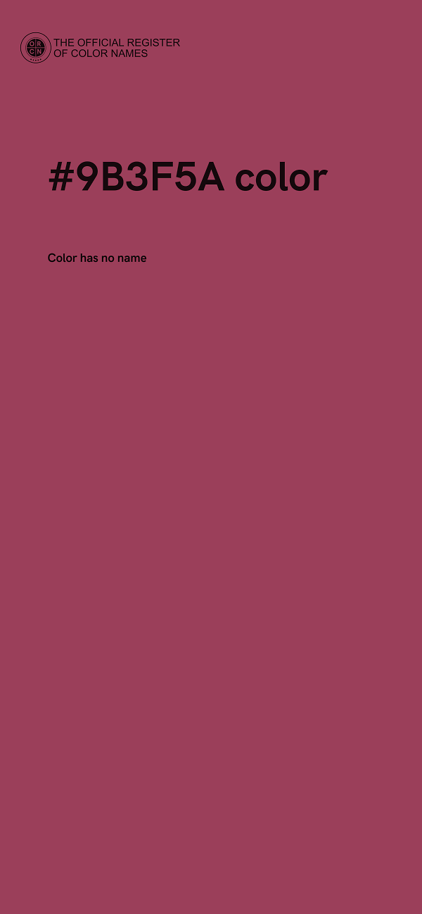 #9B3F5A color image