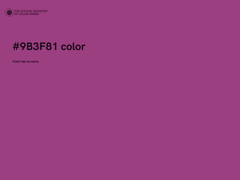 #9B3F81 color image