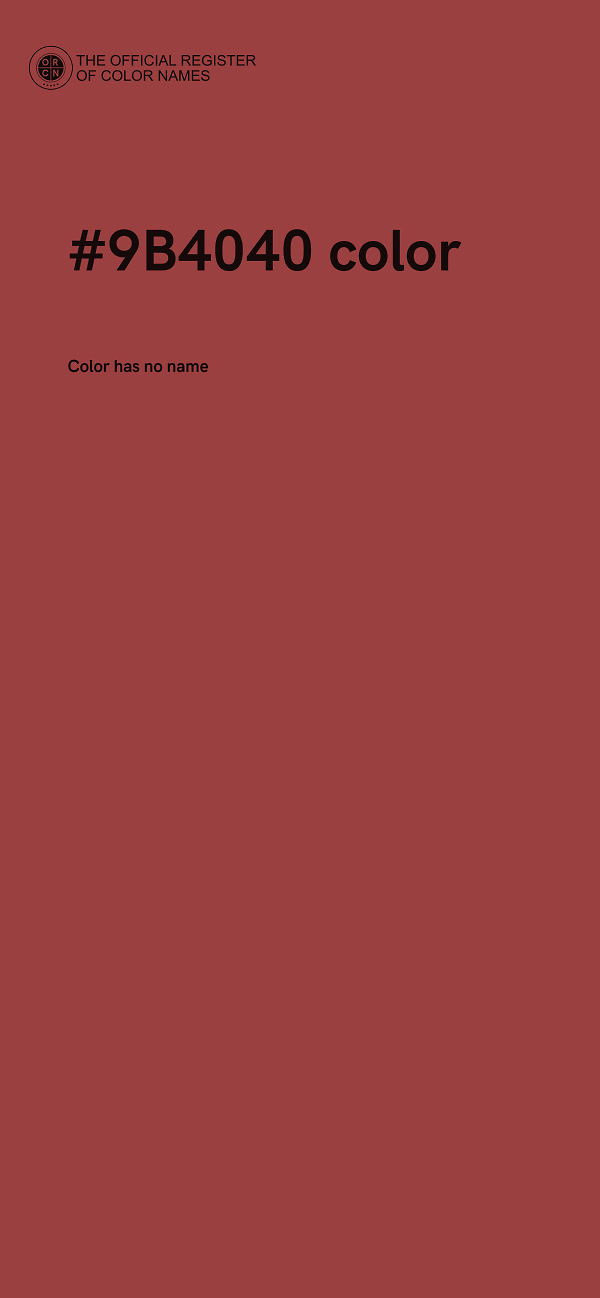 #9B4040 color image