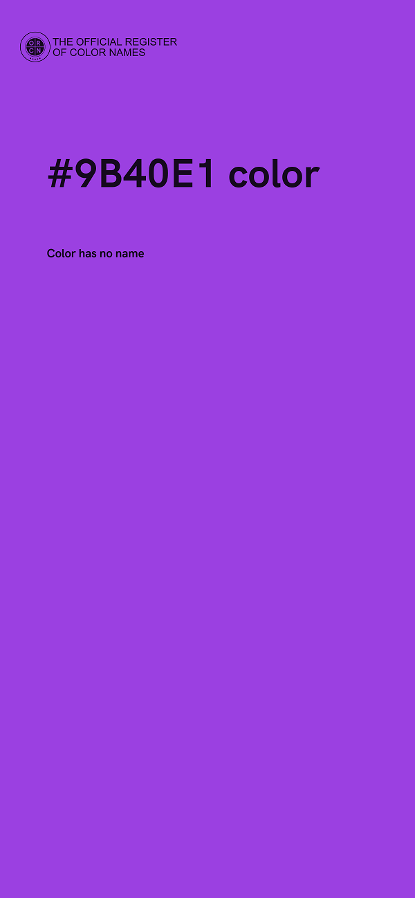 #9B40E1 color image