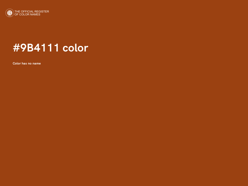 #9B4111 color image