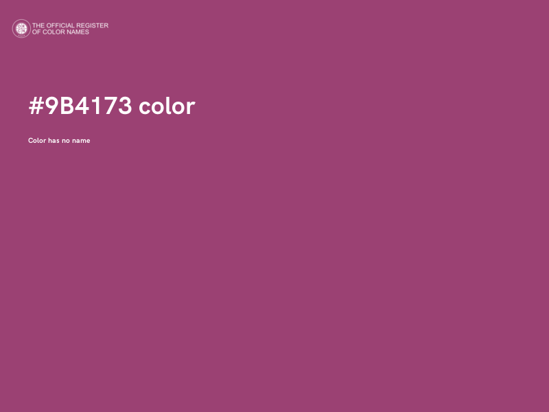 #9B4173 color image