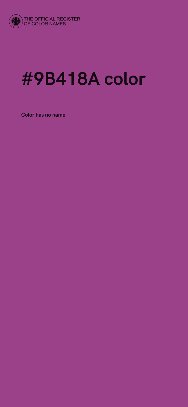 #9B418A color image