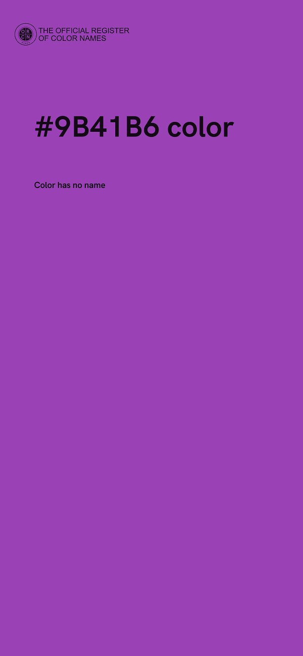 #9B41B6 color image