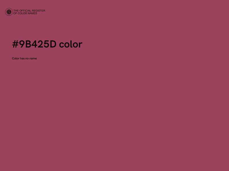 #9B425D color image