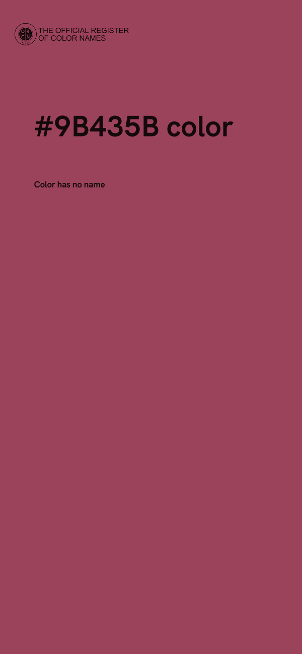 #9B435B color image