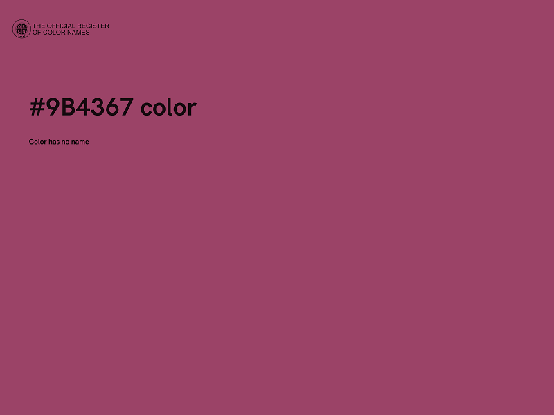 #9B4367 color image
